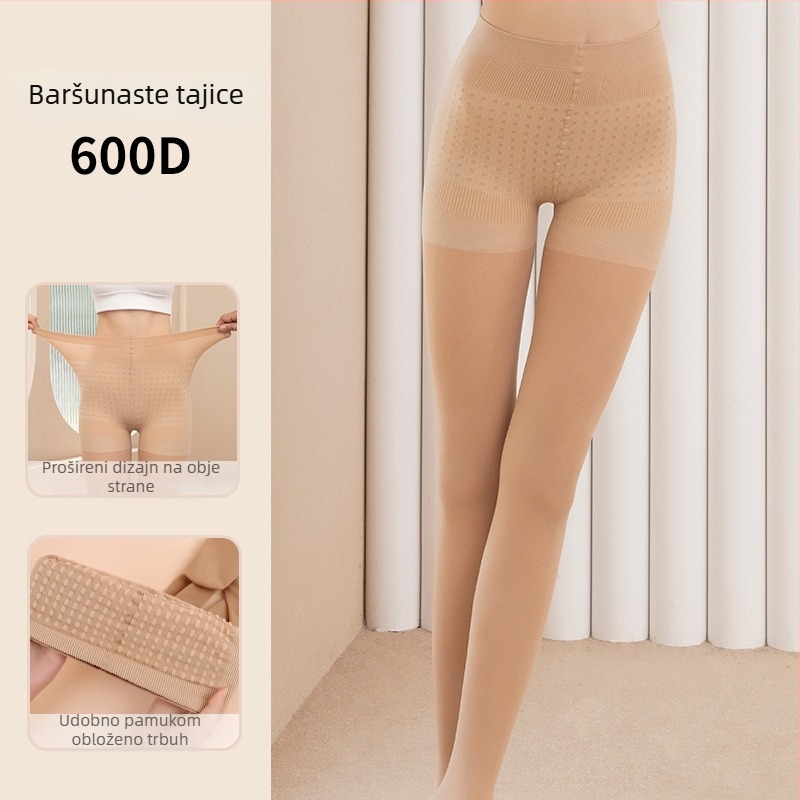 Najlon tajice za podizanje bokova i oblikovanje, jednofarbne