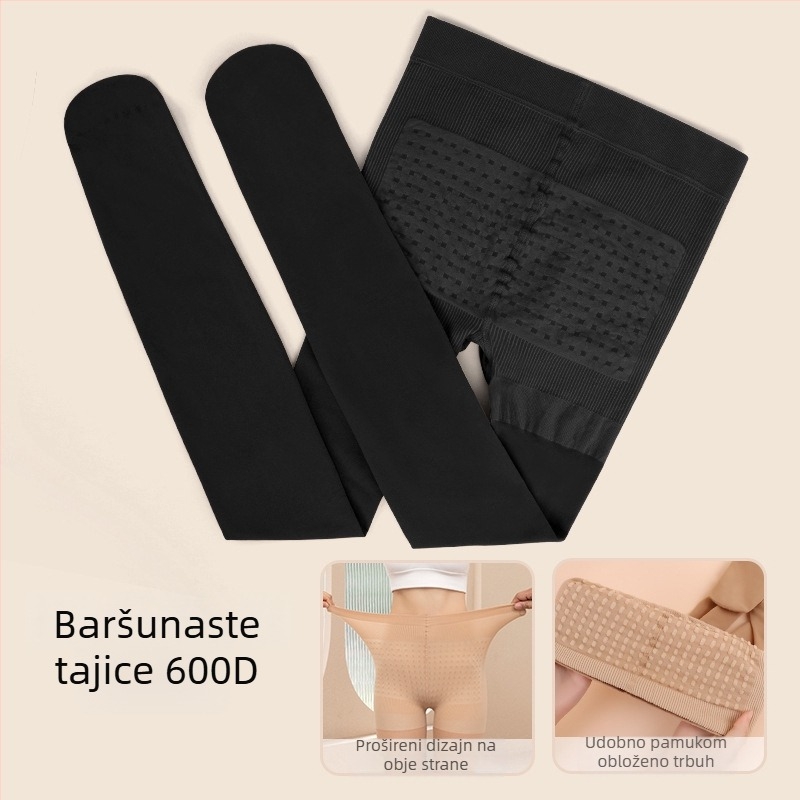 Najlon tajice za podizanje bokova i oblikovanje, jednofarbne