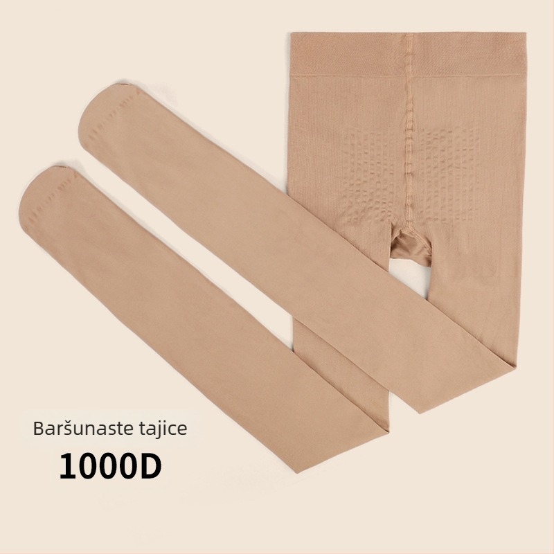 Najlon tajice za podizanje bokova i oblikovanje, jednofarbne