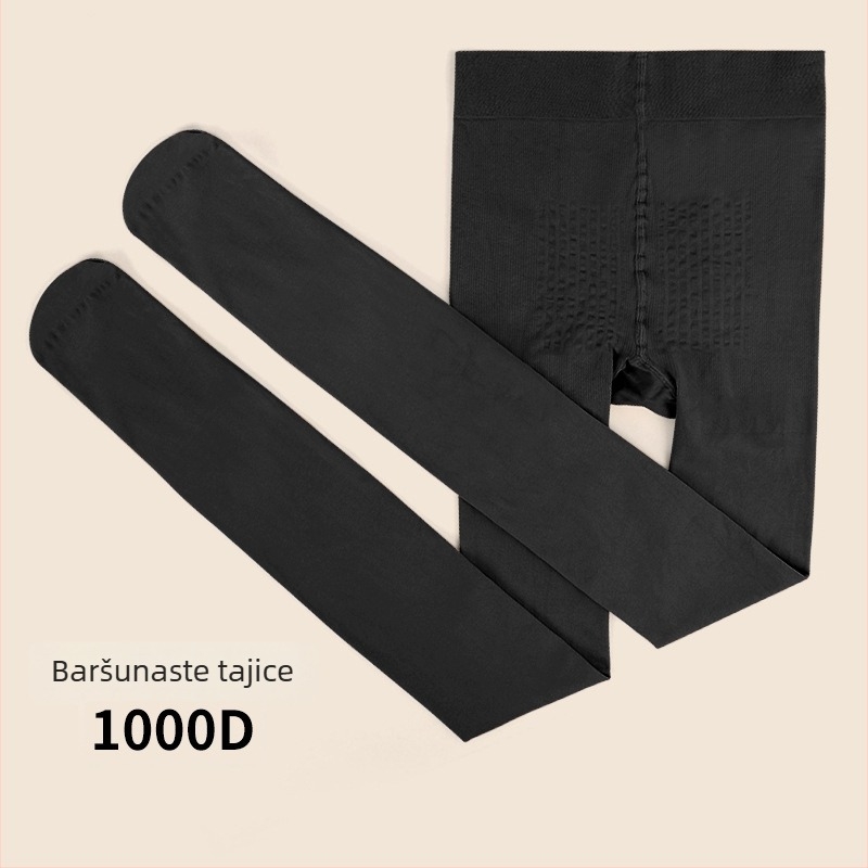 Najlon tajice za podizanje bokova i oblikovanje, jednofarbne