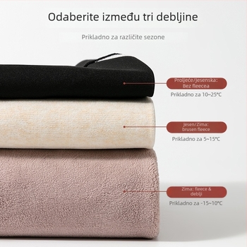 Ženske Shark Pants legice – visokim strukom, podizanje bokova, fleece podstava, Chenille-Spandex smjesa, jesen 2024