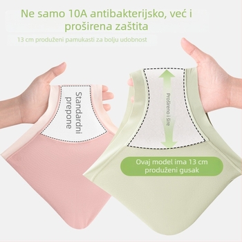 Žensko donje rublje od Lyocell i pamuka, antibakterijsko, prozračno, srednji pojas, jednobojni model