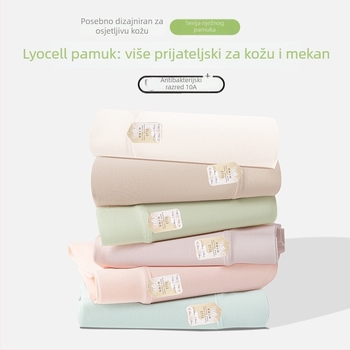 Žensko donje rublje od Lyocell i pamuka, antibakterijsko, prozračno, srednji pojas, jednobojni model