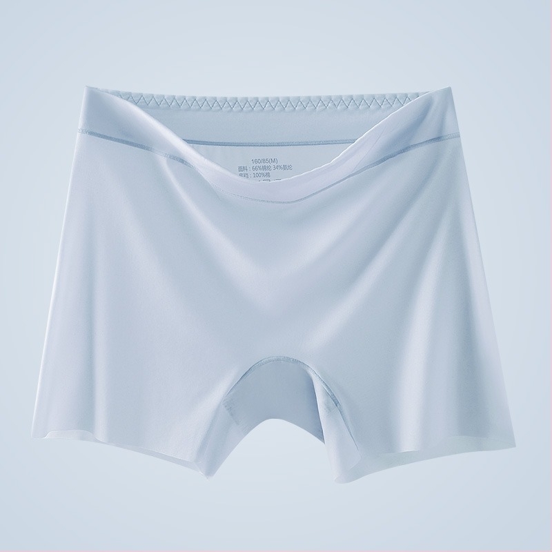 Bezšivne ženske sigurnosne hlače, visoki pojas, Ice Silk tkanina, podstava međunožja 100% pamuk, 66% najlon, anti-prozirne