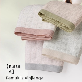 Ženske pamučne gaćice, 90–95% pamuka, srednji struk, pletene, prozračne, antibakterijske