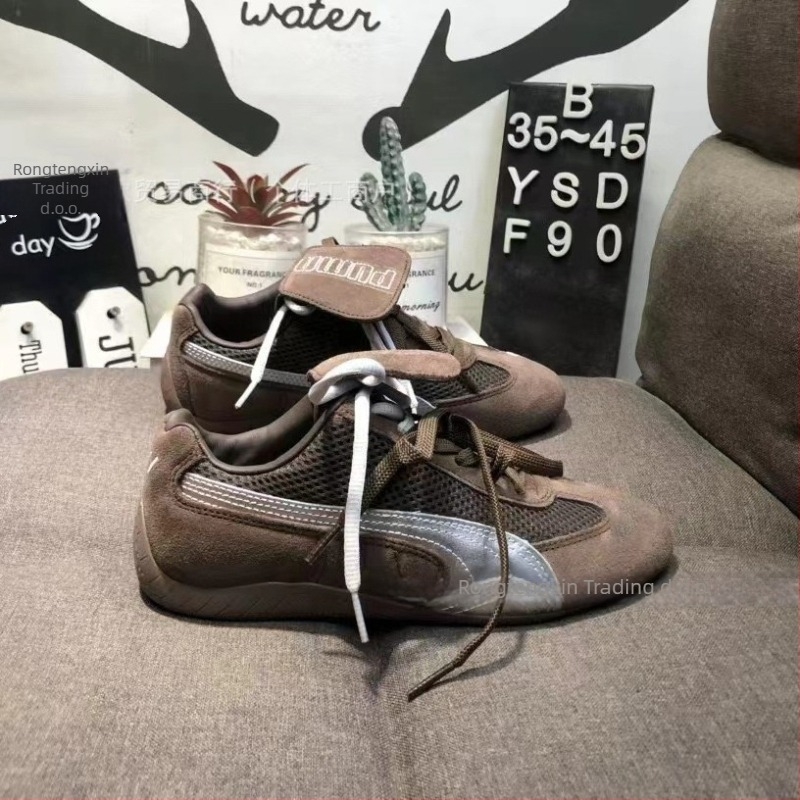 Unisex tenisice s gornjim dijelom od prave kože i mrežice, gumeni potplat, niski kroj, protivklizno