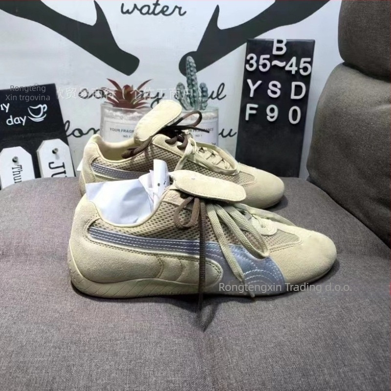 Unisex tenisice s gornjim dijelom od prave kože i mrežice, gumeni potplat, niski kroj, protivklizno