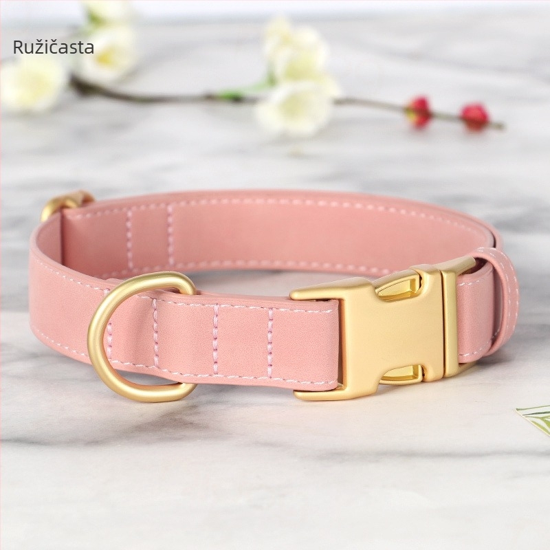 Gravirana ogrlica za pse sa zaštitom od gubitka – Univerzalni stil, Uzorak 69850, Materijal: svilen cvijet