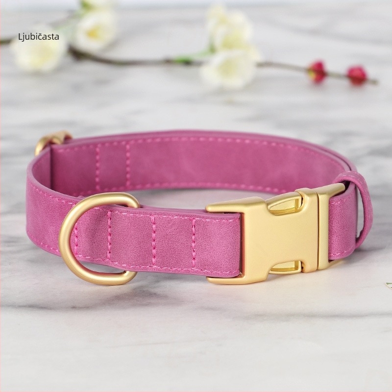 Gravirana ogrlica za pse sa zaštitom od gubitka – Univerzalni stil, Uzorak 69850, Materijal: svilen cvijet