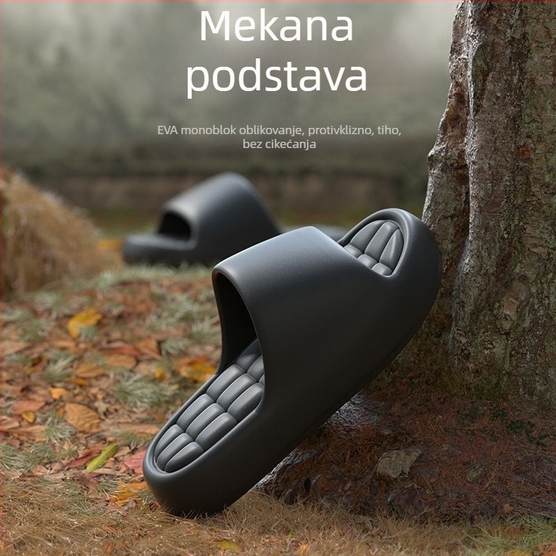 Papuče EVA s debelim potplatom, protuklizne, za unutarnju i vanjsku upotrebu, prozračne i lagane, EVA gornji dio i potplat, potplat injekcijski oblikovan, debljina potplata 0-3 cm