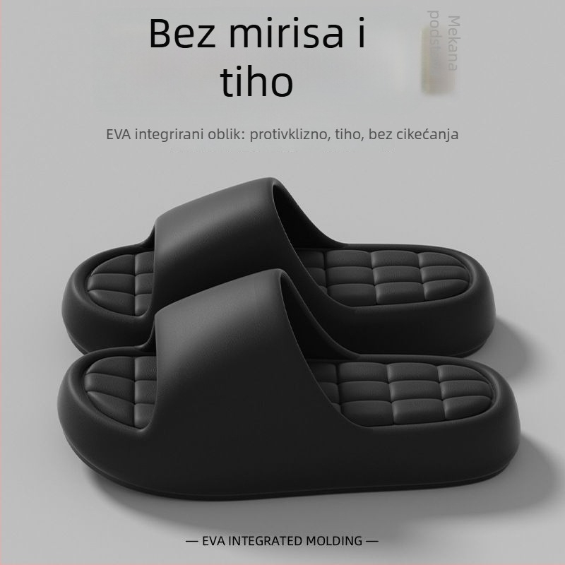 Papuče EVA s debelim potplatom, protuklizne, za unutarnju i vanjsku upotrebu, prozračne i lagane, EVA gornji dio i potplat, potplat injekcijski oblikovan, debljina potplata 0-3 cm