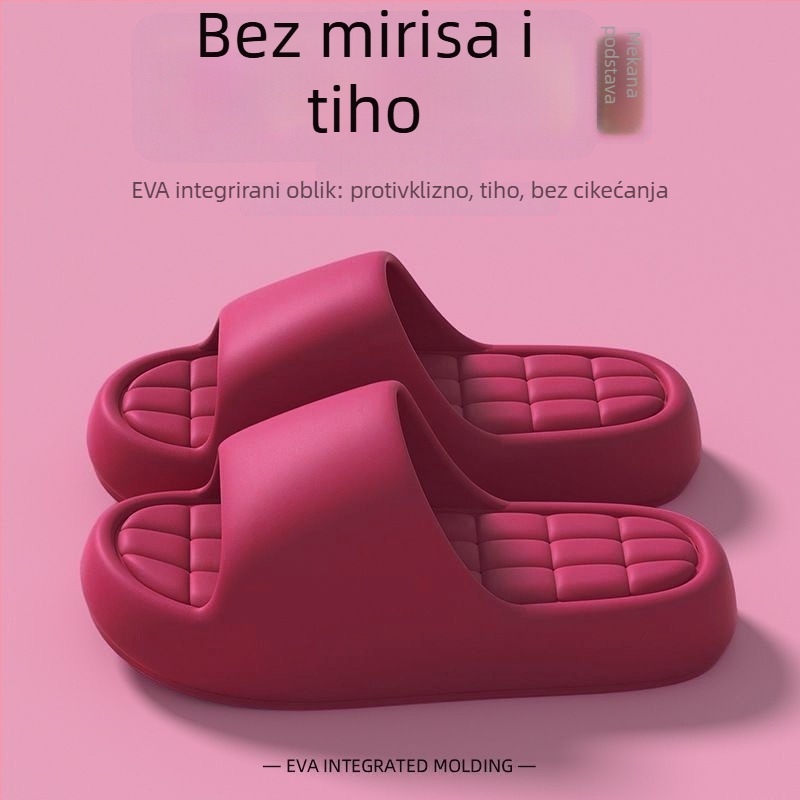 Papuče EVA s debelim potplatom, protuklizne, za unutarnju i vanjsku upotrebu, prozračne i lagane, EVA gornji dio i potplat, potplat injekcijski oblikovan, debljina potplata 0-3 cm