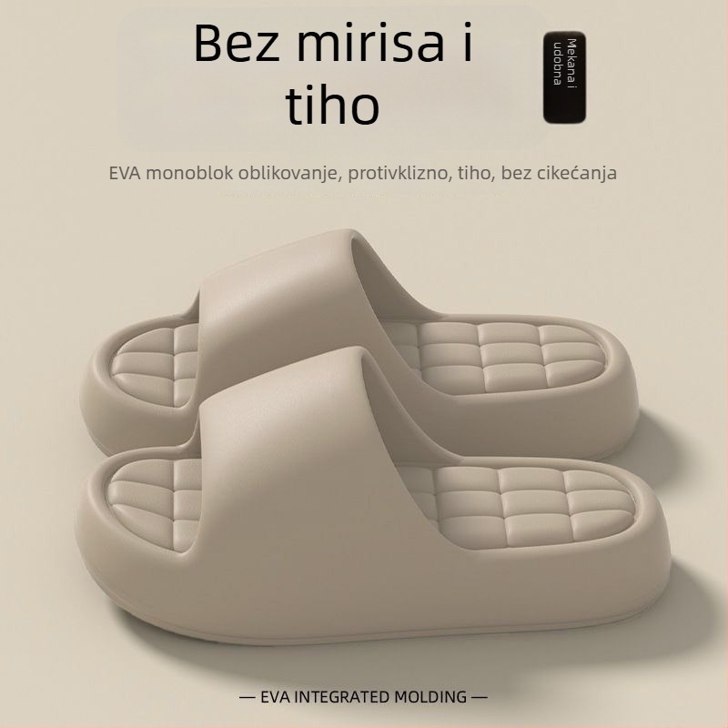 Papuče EVA s debelim potplatom, protuklizne, za unutarnju i vanjsku upotrebu, prozračne i lagane, EVA gornji dio i potplat, potplat injekcijski oblikovan, debljina potplata 0-3 cm