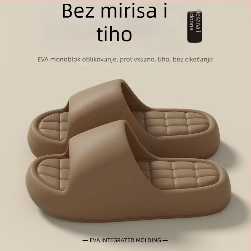 Papuče EVA s debelim potplatom, protuklizne, za unutarnju i vanjsku upotrebu, prozračne i lagane, EVA gornji dio i potplat, potplat injekcijski oblikovan, debljina potplata 0-3 cm