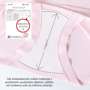 Ženske gaćice visokog struka od pamuka – antibakterijske, bez vidljivih linija, prozračne udobne, nježne prema koži