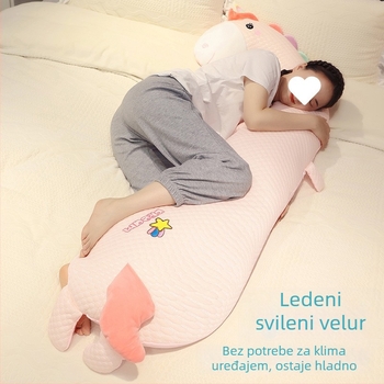 Jastuk s ice silk flisom, crtani uzorak, PP pamuk punilo, jednostavan i moderan stil