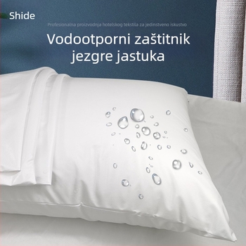 Vodootporna navlaka za jastuk s otpornošću na mrlje od sline i ulja, unutarnja zaštitna navlaka za jastuk, za kućnu i hotelsku upotrebu.