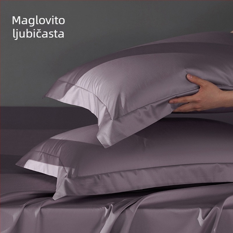 Set dviju jastučnica, 100% pamuk, satenski način tkanja, dugački pamuk, reaktivno bojanje