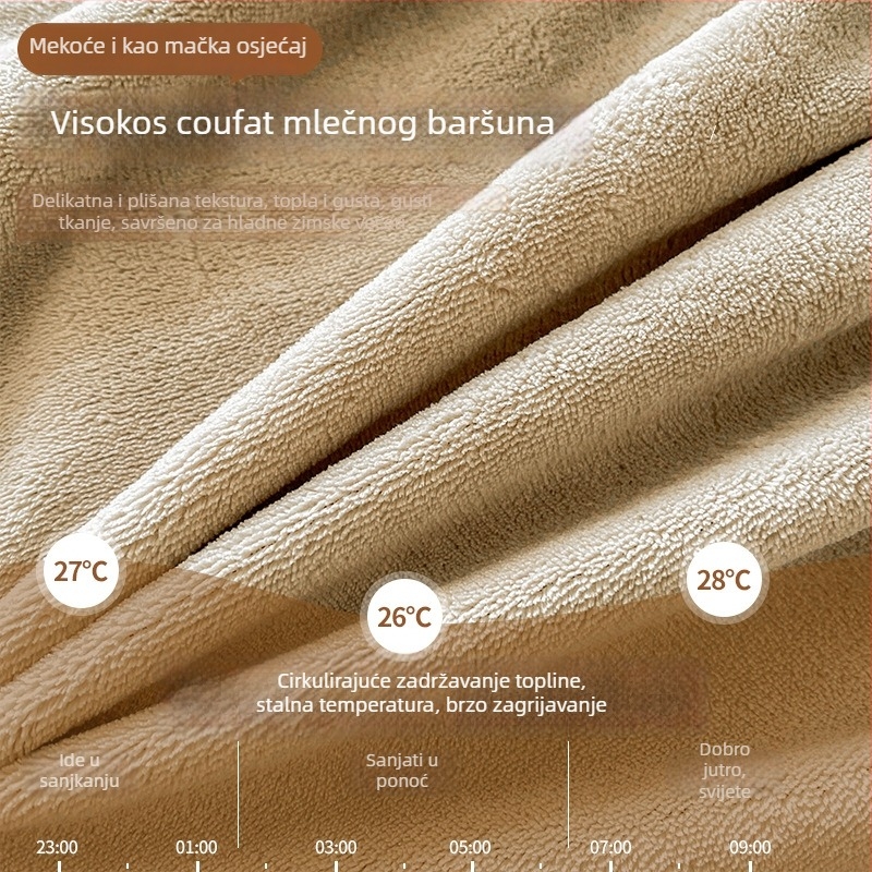 Jastućnica od mliječnog velura, kviltiroana, podstavljena fleesom i debela, 100% poliester, crtani stil, reaktivni otisak