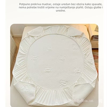 Klasa A dječji vodootporni quiltirani prilagodljivi pokrivač za krevet, potpuno prekrivanje madraca s protukliznom zaštitom, Simmons madrac zaštita, jedan komad (3)