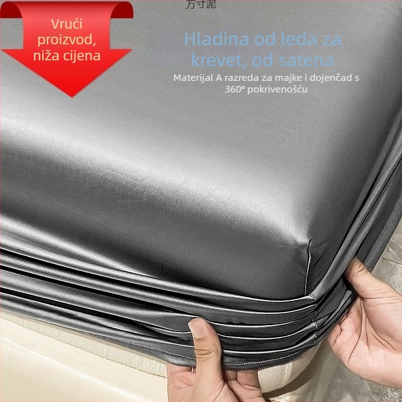 Ice Silk ljetni set posteljine, tri dijela, strojno pranje, poliester