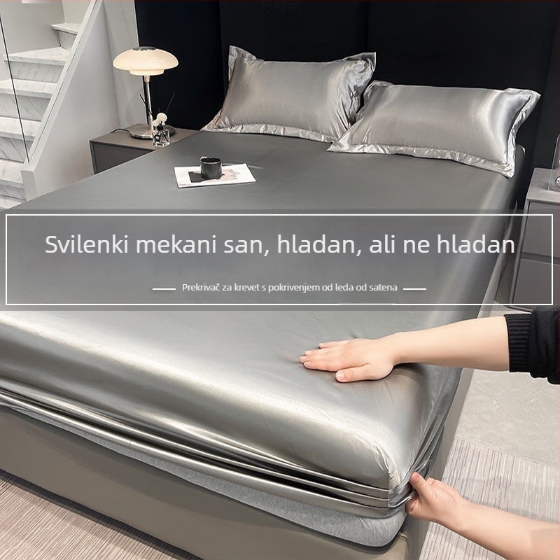 Ice Silk ljetni set posteljine, tri dijela, strojno pranje, poliester