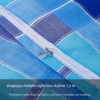 Liu Yi prilagodljiva plahta za madrac, 100% pamuk, prugasti uzorak, ravno tkanje, reaktivno ispisivanje i bojanje