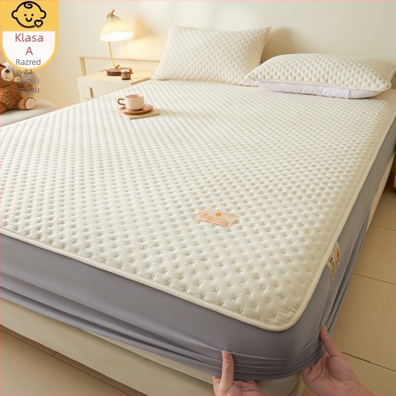 Elastični plisirani plašt od oprane pamučne, quilted debeli, protuklizan, zaštitni pokrivač madraca, jedinstven uzorak, reaktivno bojanje