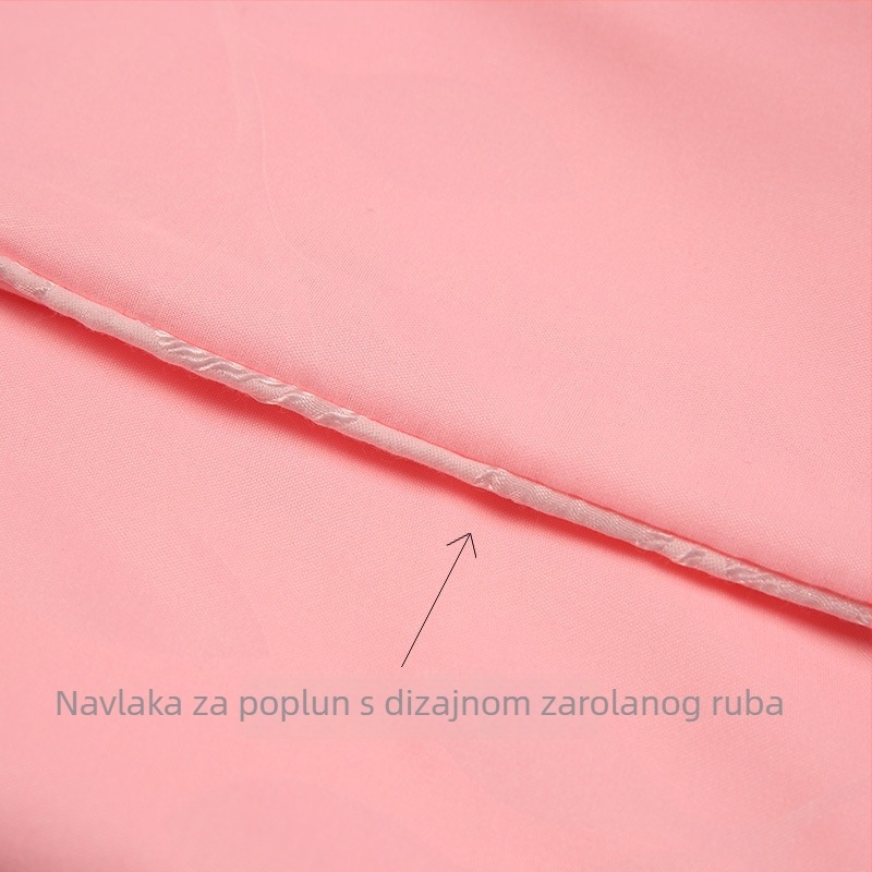 Navlaka za pokrivač s pamukom i svilenom, mekani unutarnji sloj
