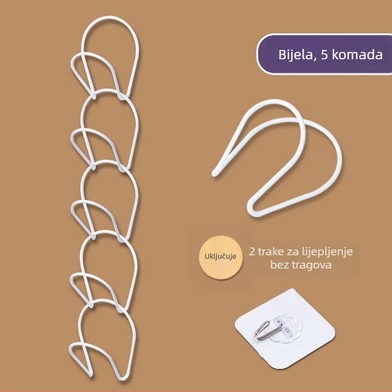 Organizator za kapu, plastični, s jednim kukom, moderan minimalistički stil (maksimalno opterećenje 0-1 kg)