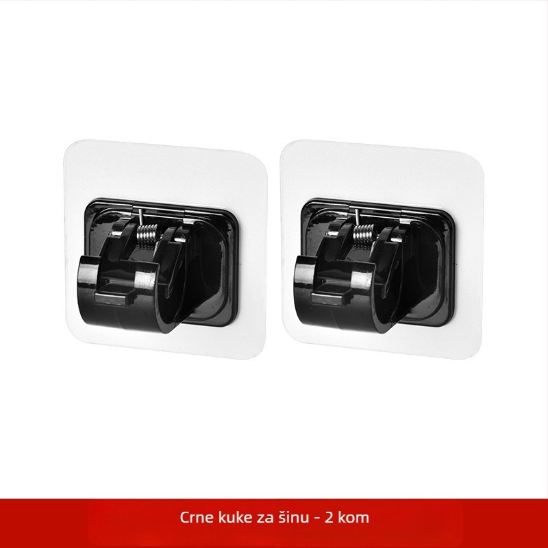 Držač za zavjese s teleskopskim ramenom – bez bušenja, ABS, japanski stil, jedan kukica