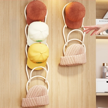 Željezna vješalica za kapice — moderno minimalističko organizator garderobe s više od tri kuke, za vrata, nosivost 0–1 kg