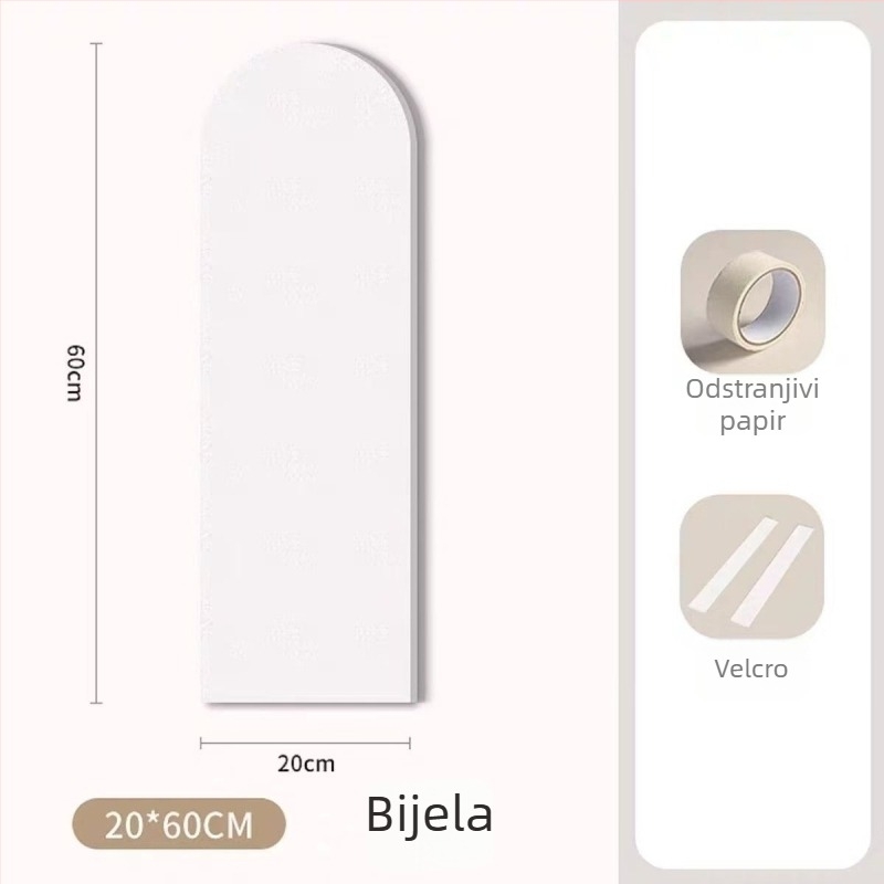 Morikage Dječji samoljepljivi filc paneli za zid - poliester vlakna, moderni minimalistički stil, mogućnost prilagodbe