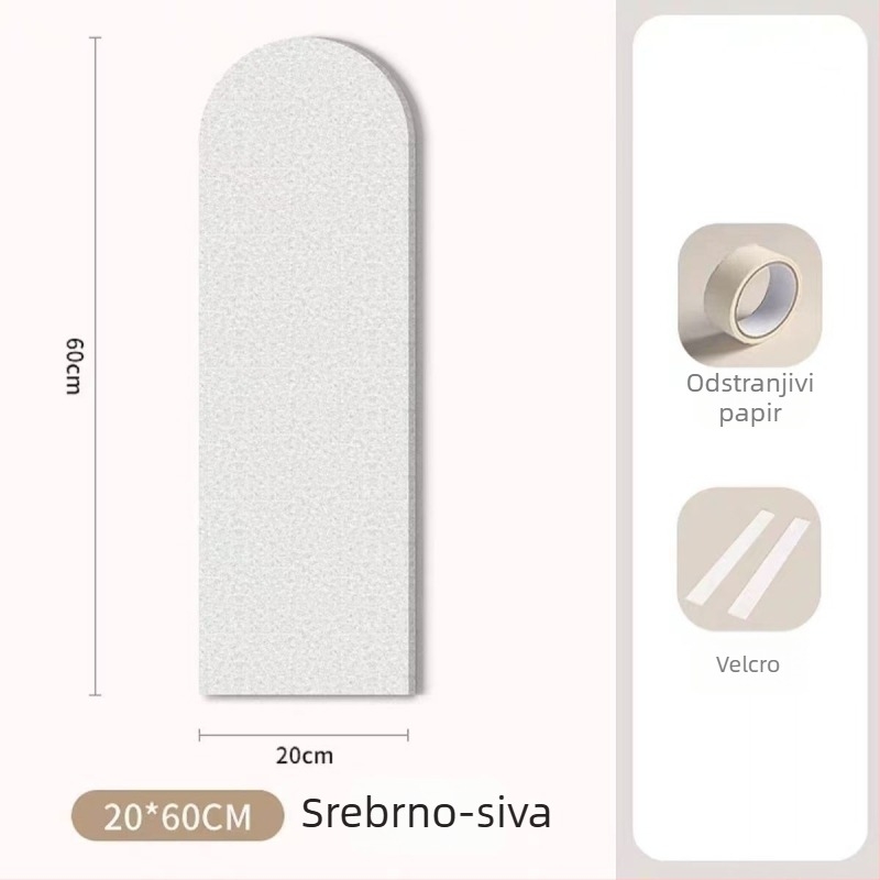 Morikage Dječji samoljepljivi filc paneli za zid - poliester vlakna, moderni minimalistički stil, mogućnost prilagodbe