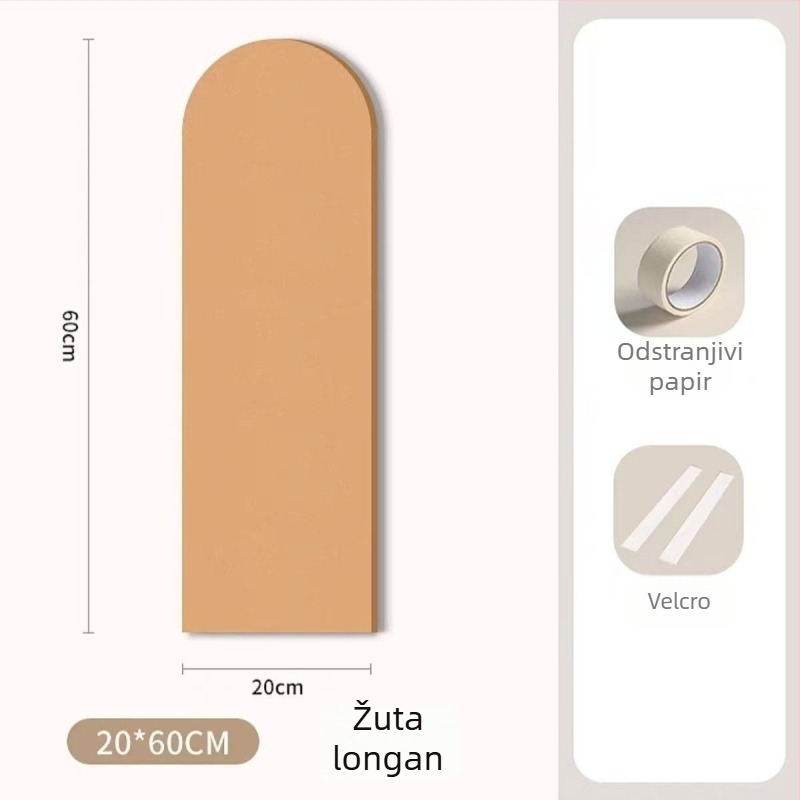 Morikage Dječji samoljepljivi filc paneli za zid - poliester vlakna, moderni minimalistički stil, mogućnost prilagodbe