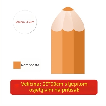 Meki kožni etui za olovke, crtani stil, uzor crtani/animacija, spavaća soba