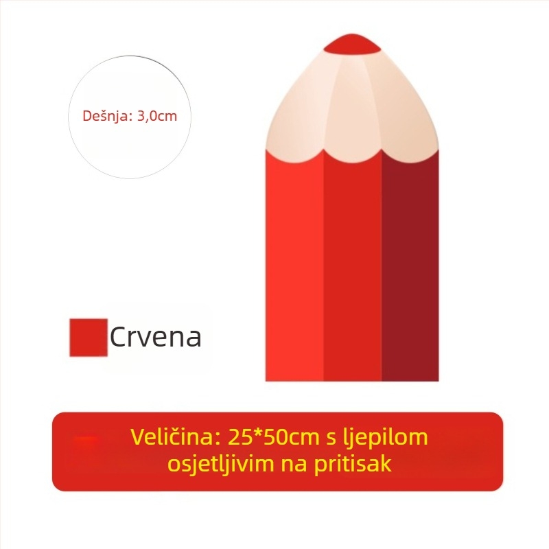 Meki kožni etui za olovke, crtani stil, uzor crtani/animacija, spavaća soba