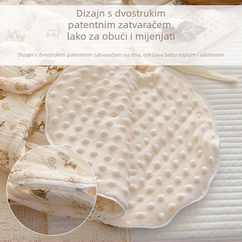 Spavaća vrećica za novorođenče, vanjski materijal od pamuka, poliester punilo, težina do 0,5 kg, proljeće i jesen