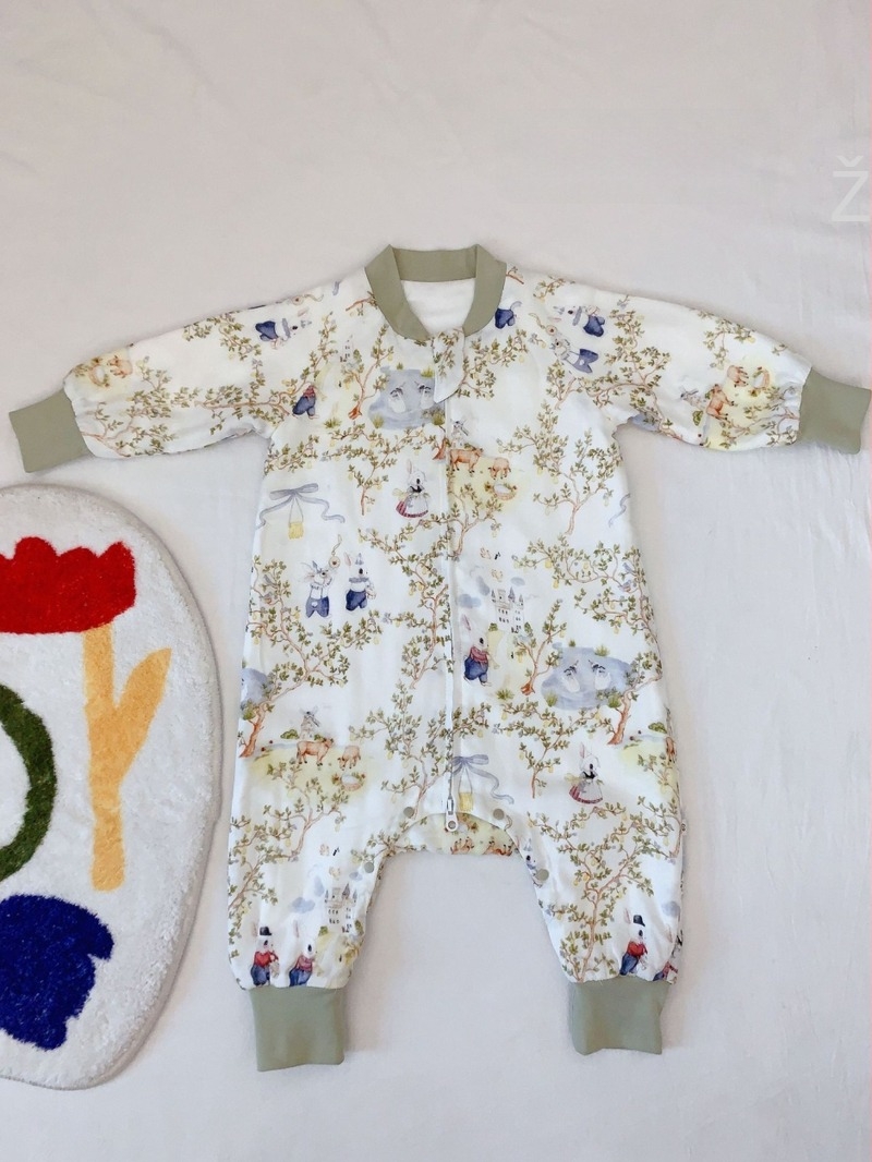 Spavaća vreća za bebe i djecu, šestoslojno bambus vlakno, dizajn s podijeljenim nogama, zaštita od udaraca