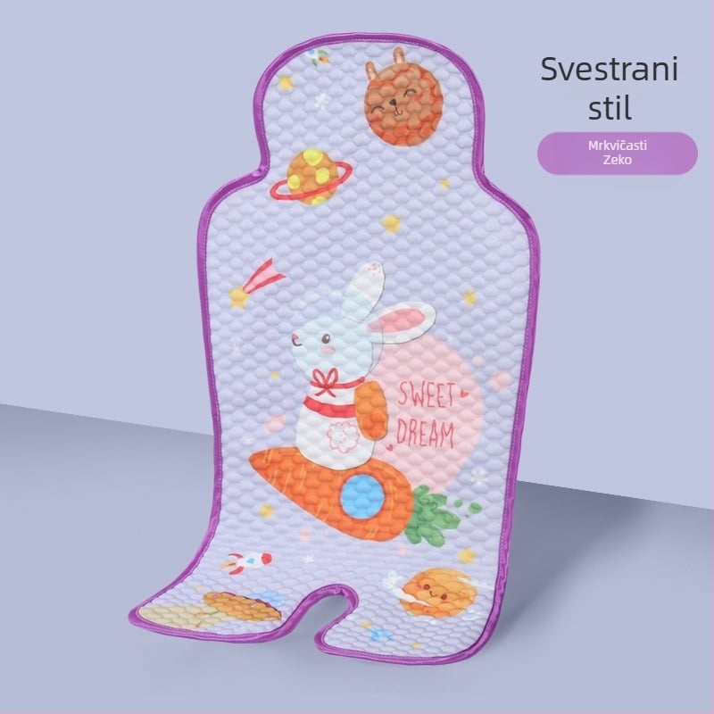 Podložak za sjedište djeteta – hlađena Ice Silk tkanina, univerzalni sigurnosni jastučić za kolica i dječji stolac
