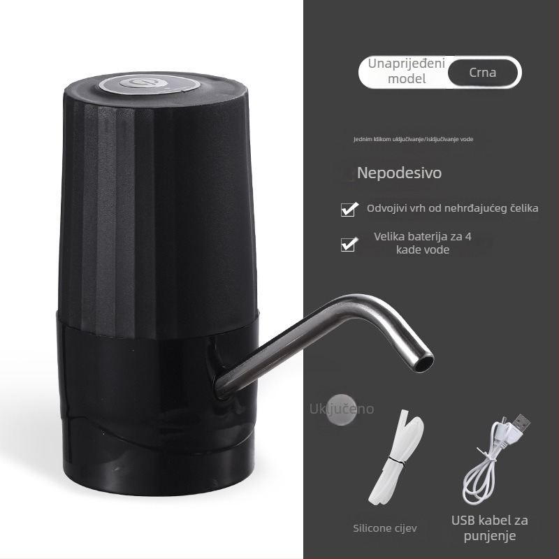 Električna pumpa za vodu za kućnu upotrebu, vertikalni dizajn, model JZC-H, PP tijelo, 5V, 4W