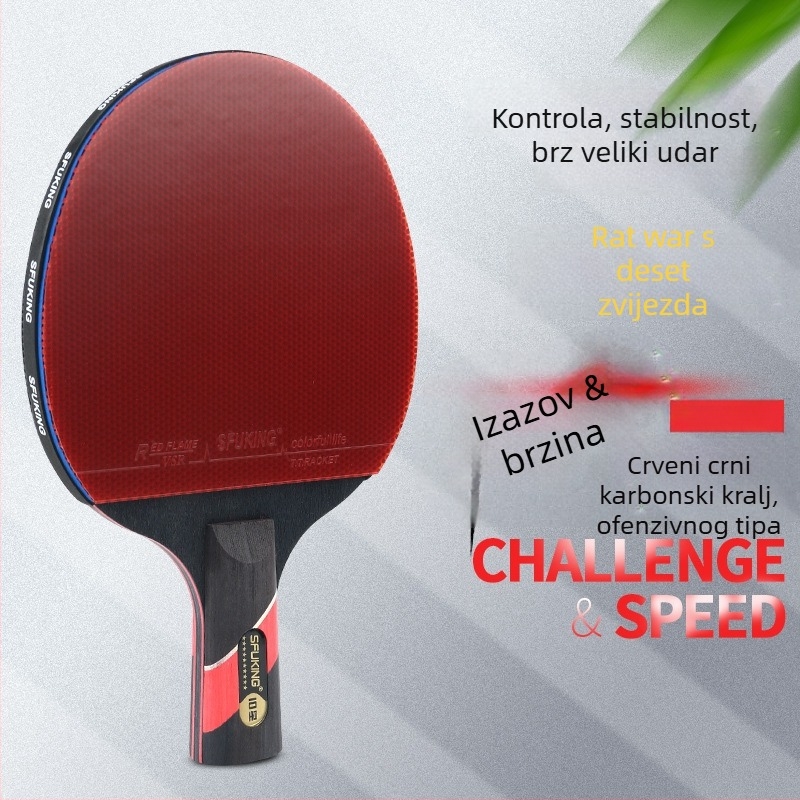 Mu qianli reketa za stolni tenis, karbonska ploča, guma s pozitivnim ljepilom, direktni udar, profesionalna razina