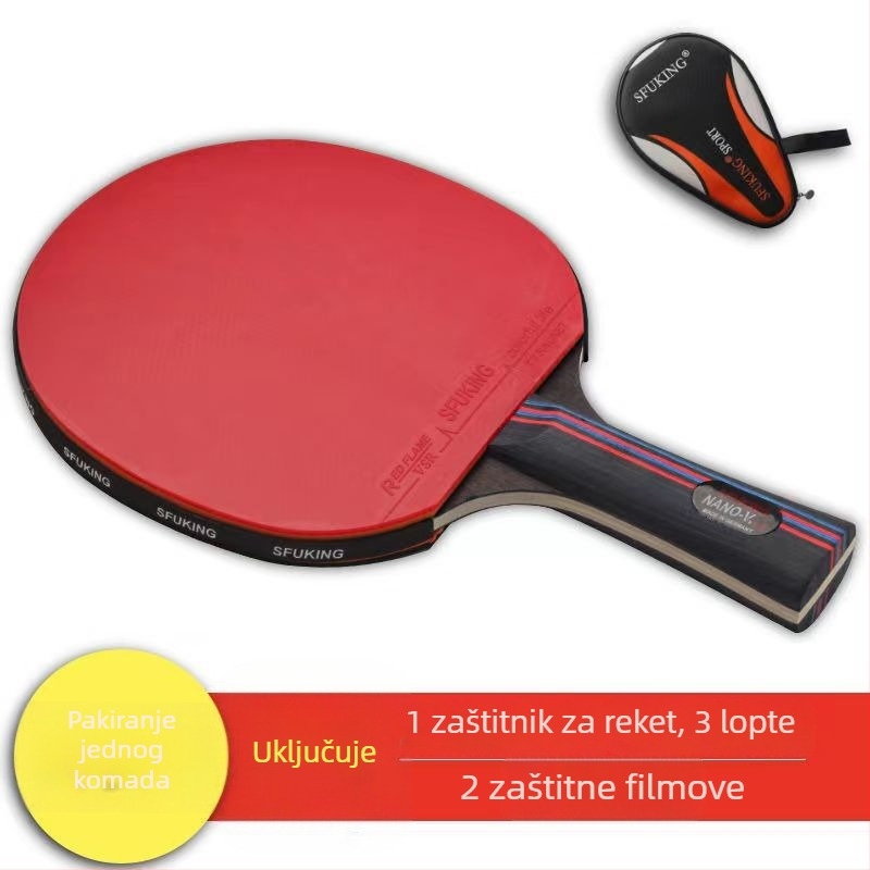 Mu qianli reketa za stolni tenis, karbonska ploča, guma s pozitivnim ljepilom, direktni udar, profesionalna razina