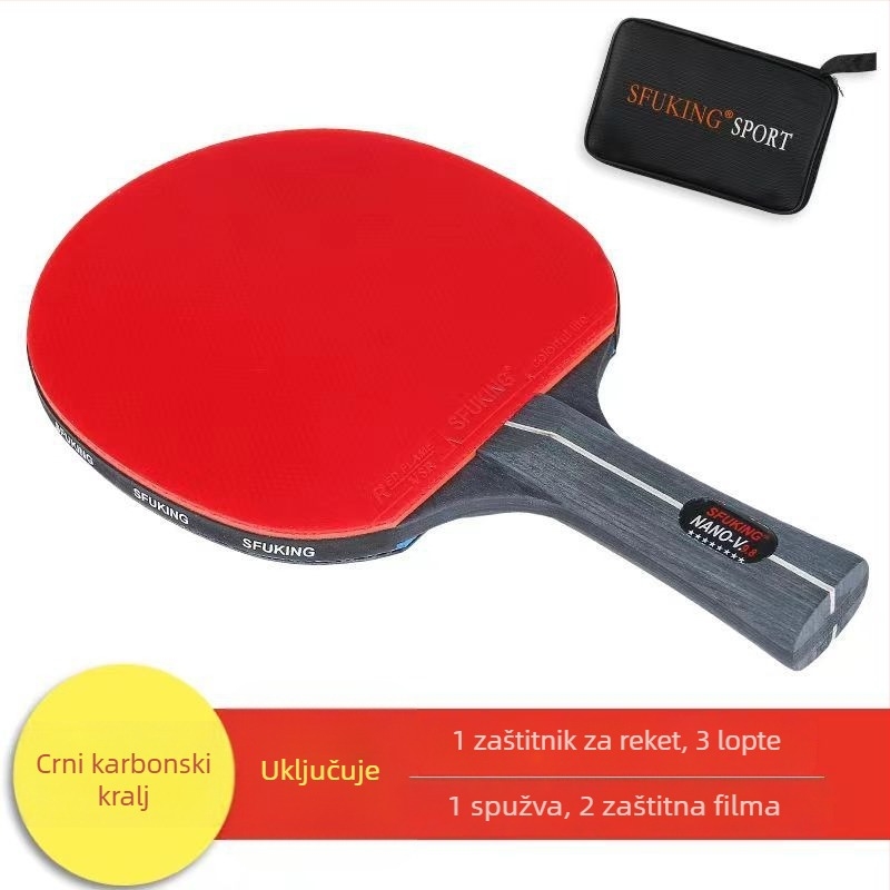 Mu qianli reketa za stolni tenis, karbonska ploča, guma s pozitivnim ljepilom, direktni udar, profesionalna razina