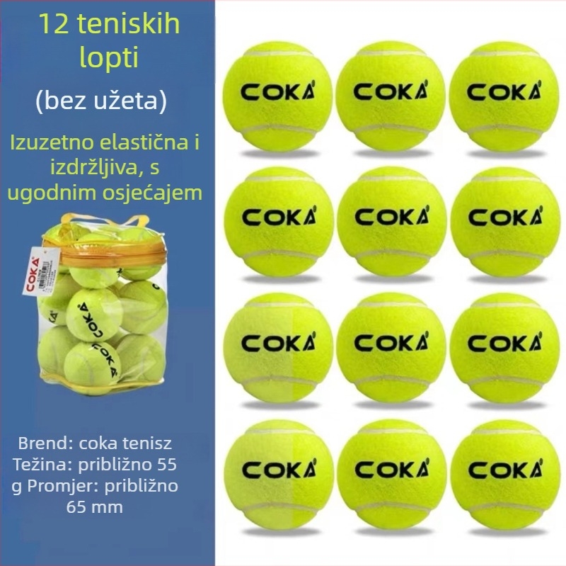 Uređaj za treniranje tenisa za početnike, gumena konstrukcija, logotip otisnut, prilagodljiv, pogodan za stolni tenis i tenis s perjem