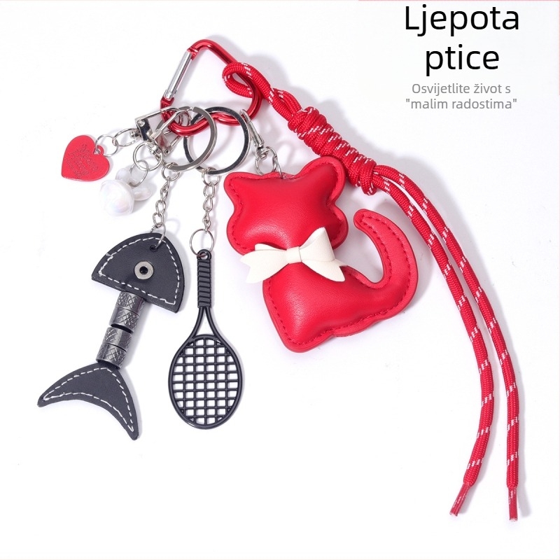 Dodatci za torbe - Bow Cat Series metalni privjesci, polu ručna izrada, uzorci: srce / kapljica / zvono, awmay