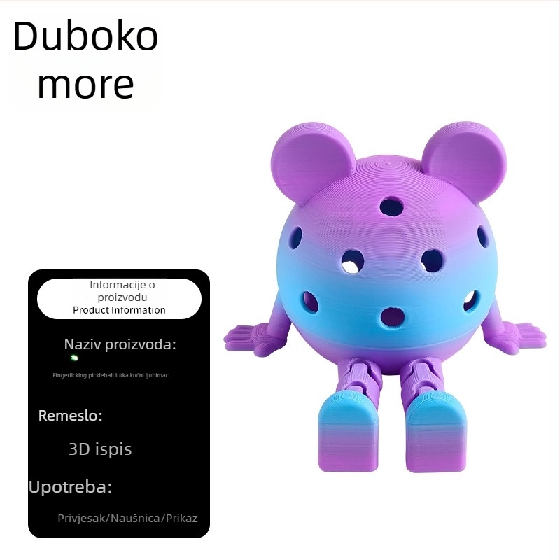 3D privjesak Ball Pet za pickleball dodatke – biološki razgradivi plast, Haiyang marka, prilagodljiv