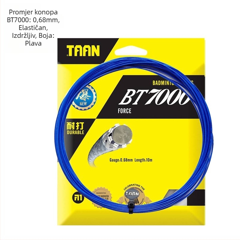 BT7000 struna za badminton – visoka elastičnost, promjer 0,68 mm, apsorpcija udara
