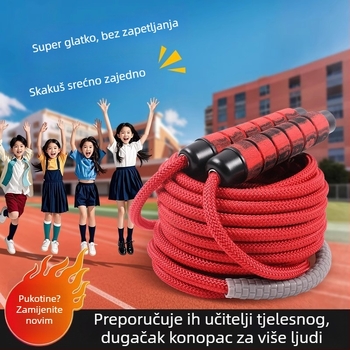 Dugački konopac za grupne skokove, pamuk konopac za preskakanje, profesionalno timsko konopac
