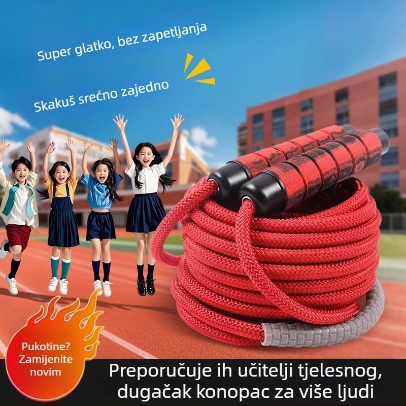 Dugački konopac za grupne skokove, pamuk konopac za preskakanje, profesionalno timsko konopac
